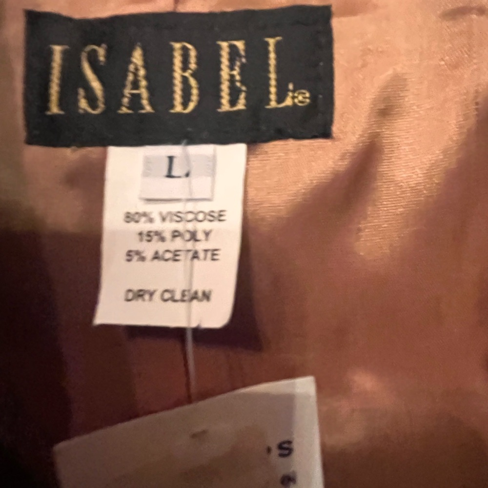 Vintage Isabel Brown Textured Women's Blazer - Picture 3 of 5